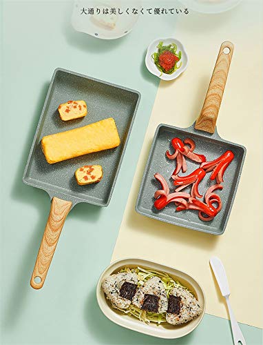 Miniatura 2 de Ryitgo Tamagoyaki - Sartén Para Tortillas Japonesas Con Espátula De Silicona Y Cepillo Revestimiento Antiadherente Libre De Pfoa
