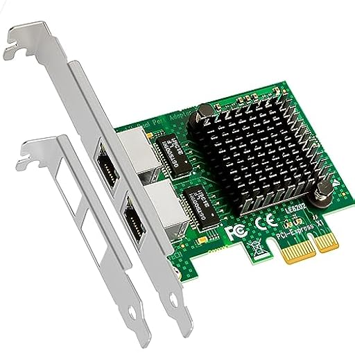 GLOTRENDS LE8202 Tarjeta de Red de 2 Puertos PCIe para PC de sobremesa, Puerto LAN RJ45 Gigabit Ethernet de 1000/100/10 Mbps, Interfaz PCIE X1, Soporte estándar y de Perfil bajo | Ya disponible en tu tienda friki favorita! En mundofriki.es! GLOTRENDS LE8202 Tarjeta de Red de 2 Puertos PCIe para PC de sobremesa, Puerto LAN RJ45 Gigabit Ethernet de 1000/100/10 Mbps, Interfaz PCIE X1, Soporte estándar y de Perfil bajo | Ya disponible en tu tienda friki favorita! En mundofriki.es!