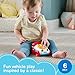 Fisher-Price Baby Toy Chatter Telephone Vehicle Push-Along with Sounds for Crawling Developmental Play Infants Ages 6+ Months