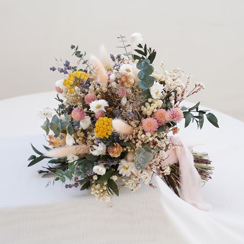 Dried Flowers Bouquet for Wedding/Bouquet/Bohemian Wedding Dried Flowers/Bridesmaid Bouquet/Decorative Arch