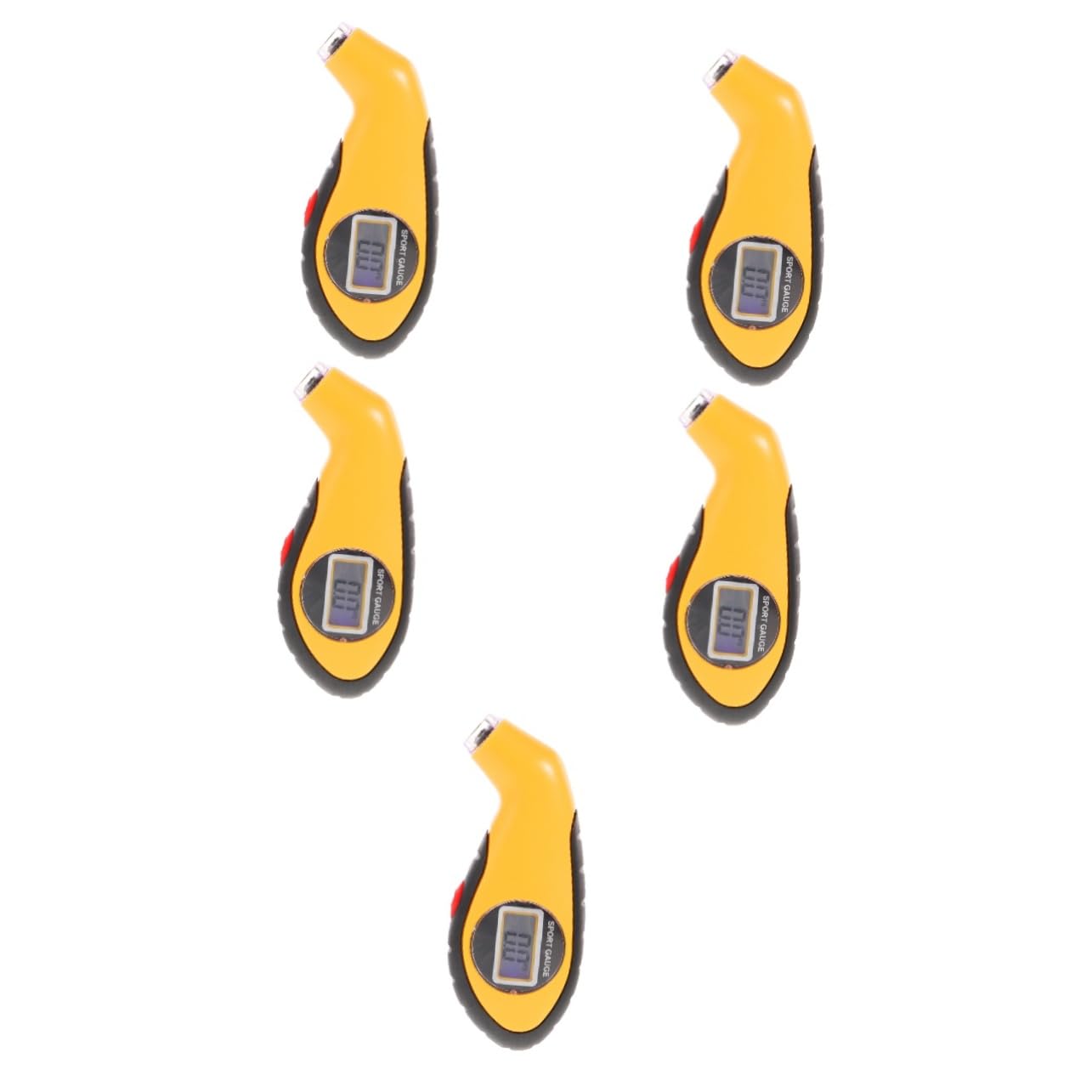 ULTECHNOVO 5 Pièces Manomètre De Pression Des Pneus De Voiture Jauge De Pneu De Voiture Jauge De Profondeur De Bande De Roulement De Pneu Dispositif De Test De Voiture Numérique Manomètre