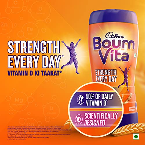 Cadbury Bournvita Chocolate Health Drink, 2 kg & Cadbury Bournvita Chocolate Health Drink, 500 g