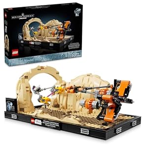 LEGO Star Wars: The Phantom Menace Mos ESPA Podrace Diorama, Build and Display Model for Adults, Star Wars Fan Gift with Anakin Skywalker’s Podracer, 75380
