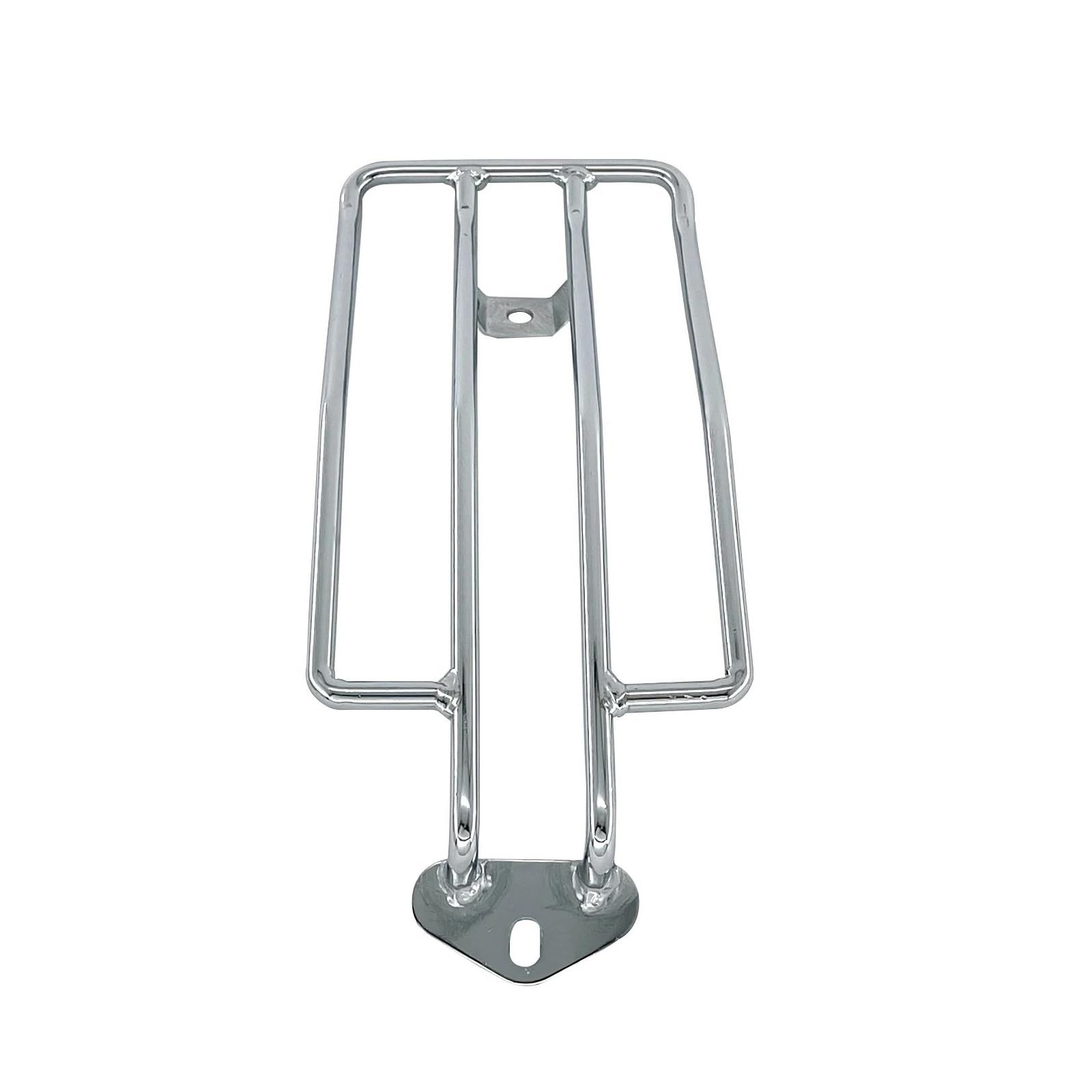 Für Harley Für Sportster XL 883 1200 1985-2003 Motorrad Hinten Solo Fender Sitz Gepäck Rack Unterstützung Regal Motorrad Gepäck Rack(Chrome)