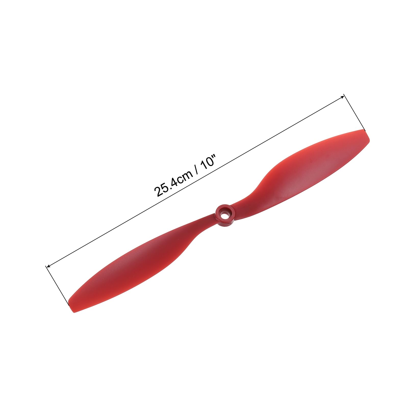 QUARKZMAN 10pz Eliche Eliche 1045 Rc Prop 2 Pale 25.4cm Dia Plastica per Rc Aereo Quadricottero Sostituzione Elica, Rosso con 6 Rondelle Plastica