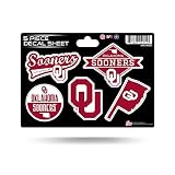 Rico Industries NCAA Oklahoma Sooners 5-PC Sticker Sheet