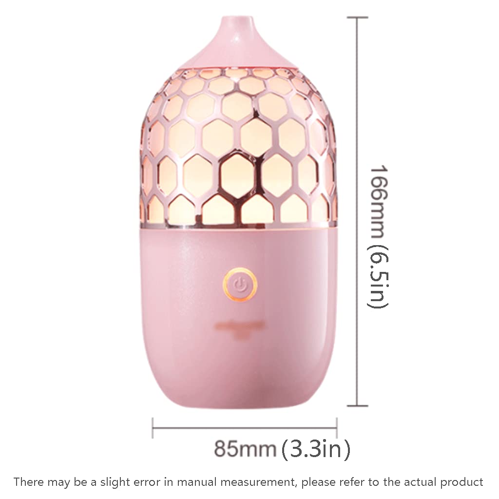 Diffuseur d'huiles essentielles créatif, Aide au Sommeil pour humidificateur 90 ML, Pas de Coupure d'eau, Protection Contre la surchauffe, lumière respiratoire Claire et Sombre