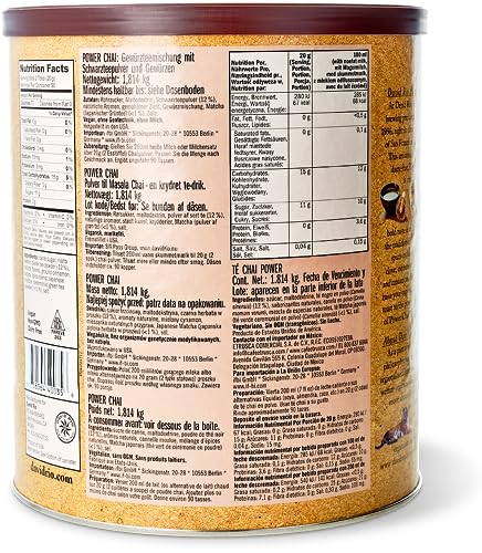 David Rio Power Chai Matcha aus San Francisco, Pappwickeldose (1 x 1814 g)