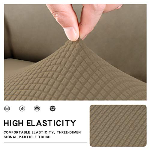 Image of Easy-Going Stretch 1 Piece Oversized Couch Cushion Cover for Sofa | X-Large Sofa Cushion Furniture Protector Sofa Seat sofa slipcover Washable sofa cover soft with Elastic Bottom Tan