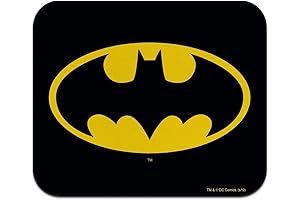 Batman Classic Bat Shield Logo Low Profile Thin Rubber Mouse Pad Mousepad