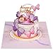 Paper Love Butterfly Birthday Cake, 3D Pop Up Birthday Card, For Adults or Kids - 5