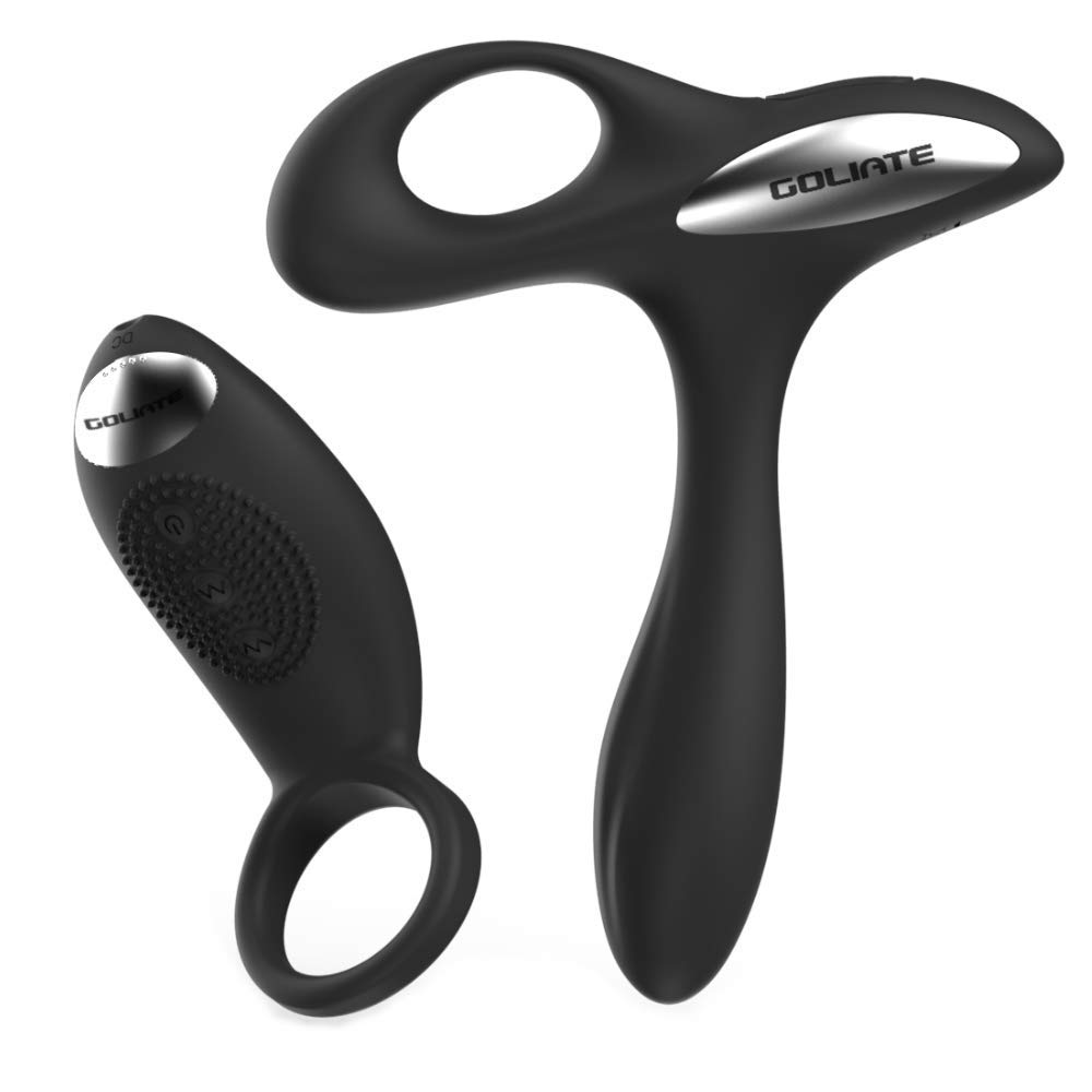 GOLIATE Alpha COMBO 2 in 1 cokring per pene e vibromassaggiatore  telecomandato -sex toý maschio stimolatore, massaggiatore prostatico uomo  ricaricabile-Punto P, piacere anale, silicone, silenzioso : Amazon.it:  Salute e cura della persona