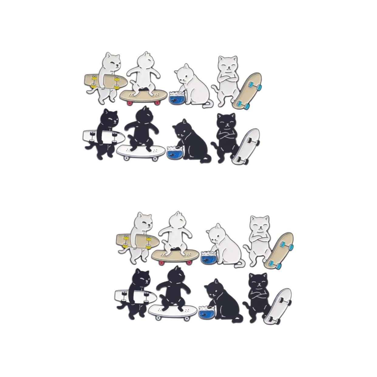 minkissy Teiliges Katzen Badge Cartoon Anstecker Für Kleidung Taschen Kreative Dekoration Für Frauen Gemischte Designs