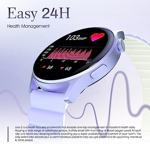 Kieslect Lora 2 Arama Özellikli Akıllı Saat - Mor - Görsel 7