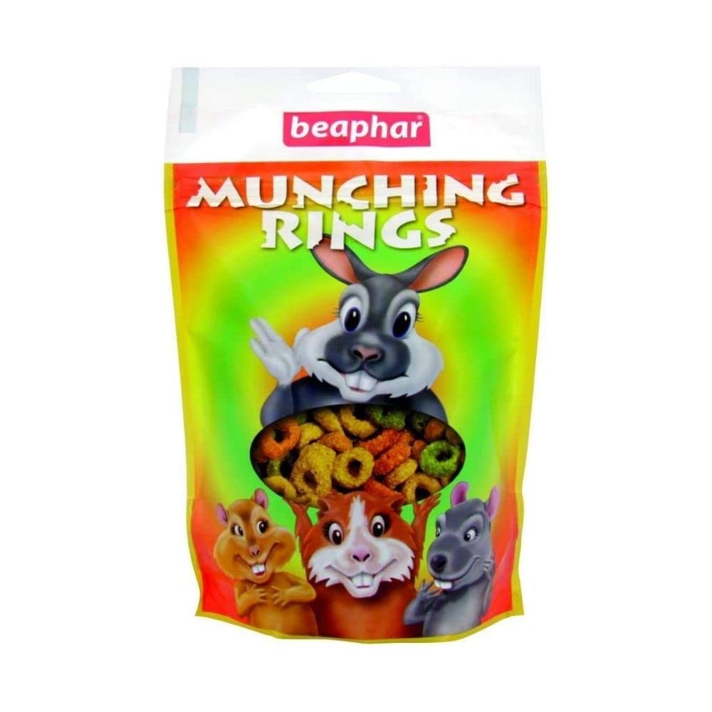 Beaphar 3 X Munching Rings Small Animal Treats, 75 g