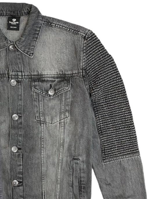 Men’s Premium Denim Jean Suit Standard Cut Biker Jacket With Slim Fit Biker Pants2