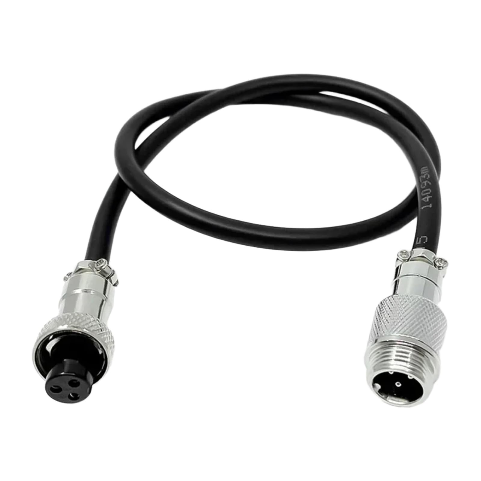 Cable de extensión macho a hembra GX12 de 6 pines y 100 cm con conector aéreo M12 de 5A