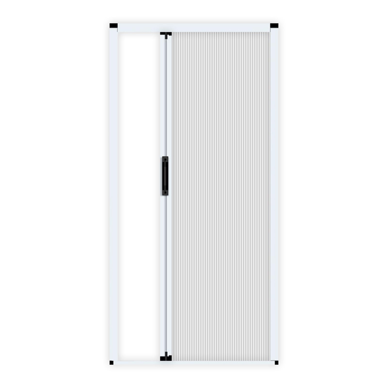 Puerta Plegable Puerta de Acordeón Blanca con Cerradura Y Manija, Puertas Plegables Interiores para Entrada de Armario, Dormitorio, Puertas Plegables Sin Perforaciones para Lavadero de Sótano(44x80in(