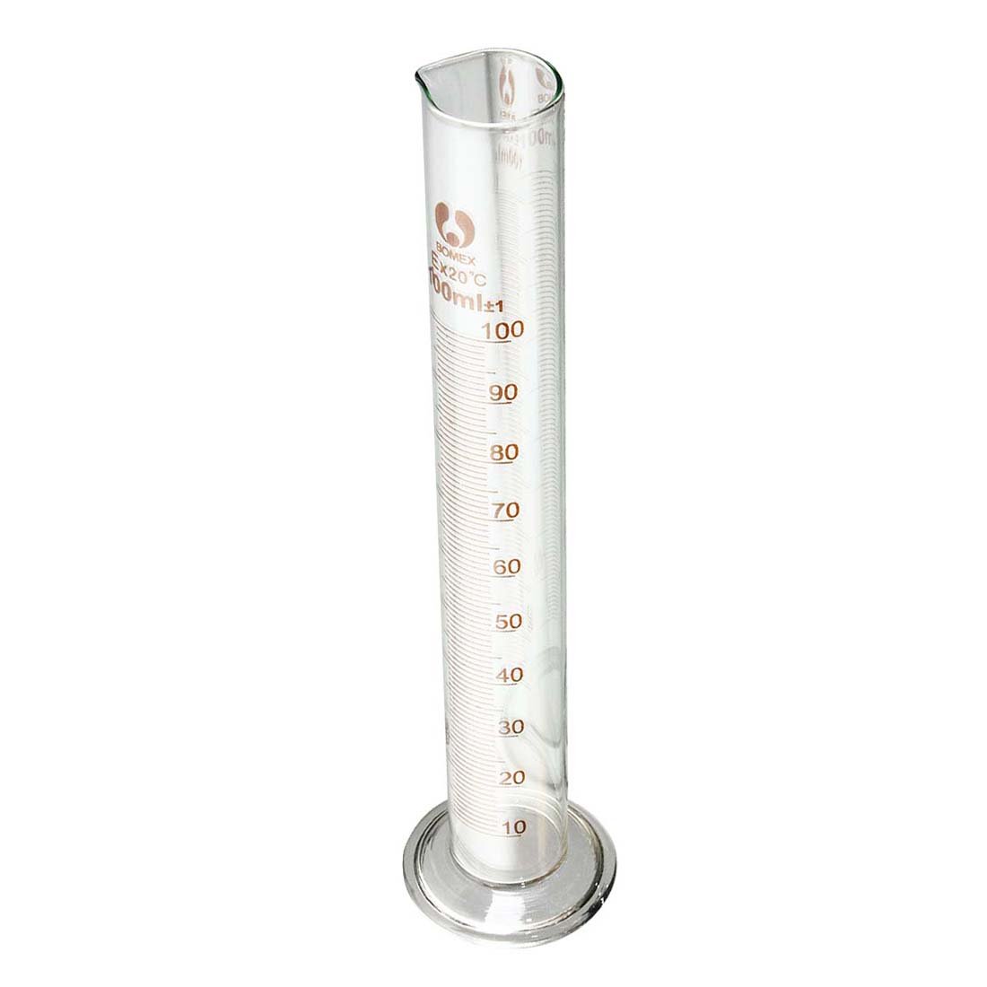 LAB-MRO 100ml glass graduated cylinder, measuring cylinder Chemistry Laboratory Supplies Transparent Measuring Tool