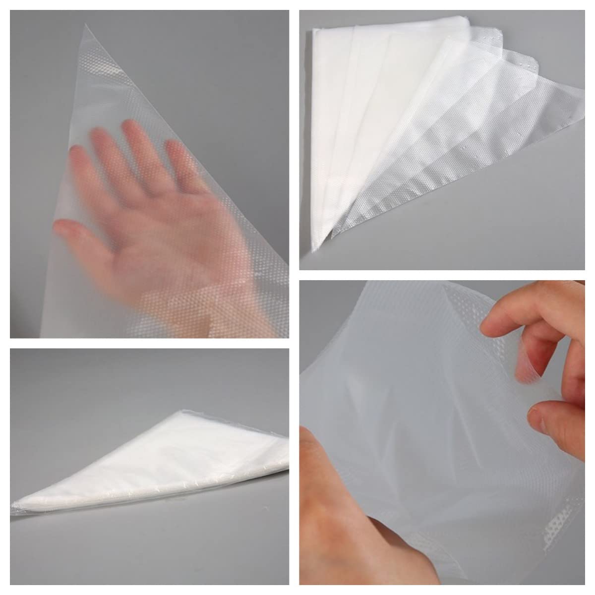 Bolsas de repostería XXL desechables, 100 bolsas de decoración fuertes de 26 pulgadas de grosor para glaseado, glaseado real, suministros profesionales para pasteles para hornear y decorar
