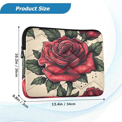 Funda para portátil 13-14 pulg diseño rosa, impermeable y resistente miniatura 3