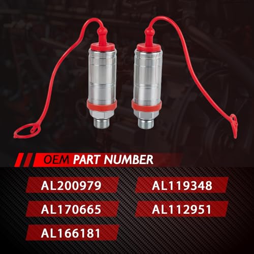 2 PCS Hydraulik Anschluss 1,27 cm (1/2 Zoll) Zug-Push-Typ Ersatz für JD Modelle 5720 5820 6010 6020 6110 6200 7130 7530 Autozubehör Teil# AL200979 AL170665 AL166181 AL119348 AL112951