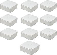 PVC Square Junction Box 4x4 Inches 10 Nos Pack for CCTV Cameras