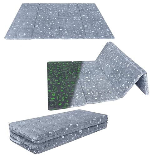 MeMoreCool Kids Floor Futon Mattress, Play Mat Muscle Mat Large 6x4 FT, Thicken Foam Tatami Sleeping Pad for Playroom, Foldable Sleeping Crawling Pad for Childrenâ€™s Play Area