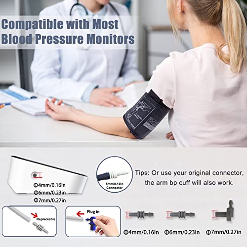 Extra Large Blood Pressure Cuff 8.7"-20.4" Inches (22-52Cm) For Big Arm, Compatible With Omron Blood Pressure Monitor, Replacement Xl Bp Cuff With 4 Connectors #TOP1