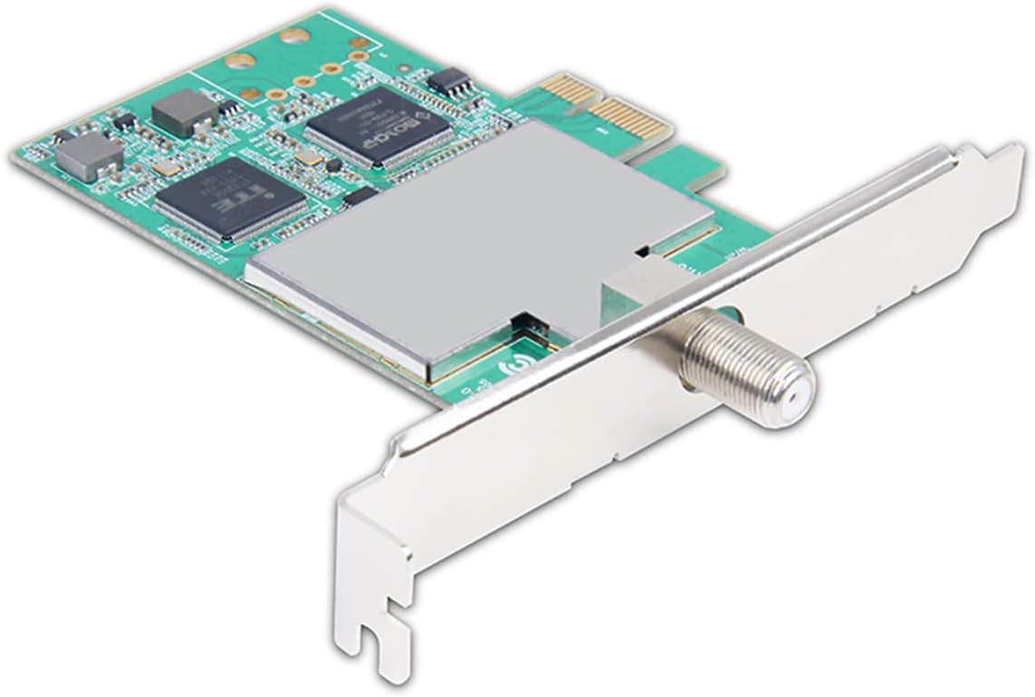 MyGica X692 PCI Express TV Tuner Card, Quad ATSC TV Tuner Module, Four Tuners on a Half Height PCI Express Board OTA Record for Windows PC Laptop Computer
