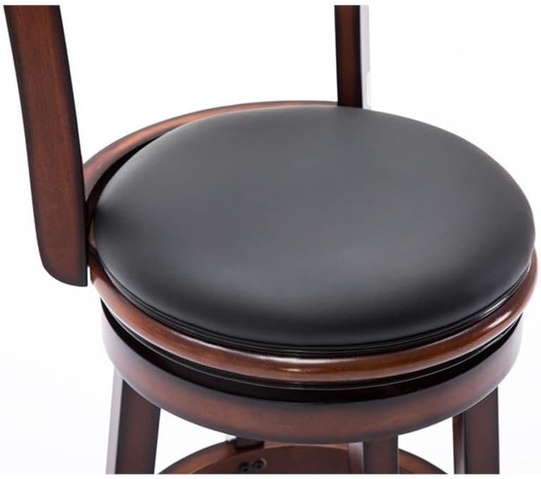 Boraam Palmetto Counter Height Swivel Stool, 24-Inch, Brandy