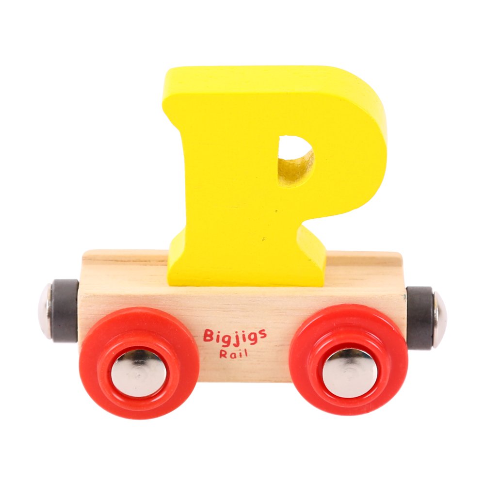 Bigjigs Rail Rail Name Letter P (Yellow)