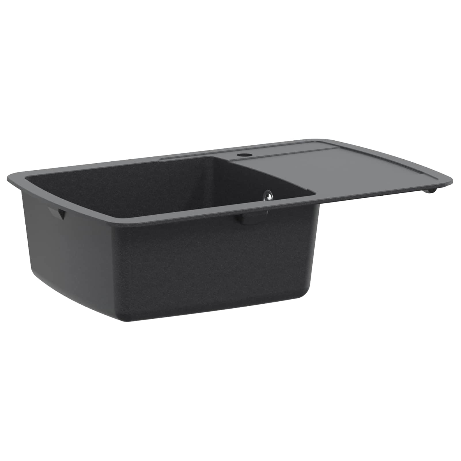 vidaXL Évier de cuisine en granit Graphite 78 x 50 x 31 cm