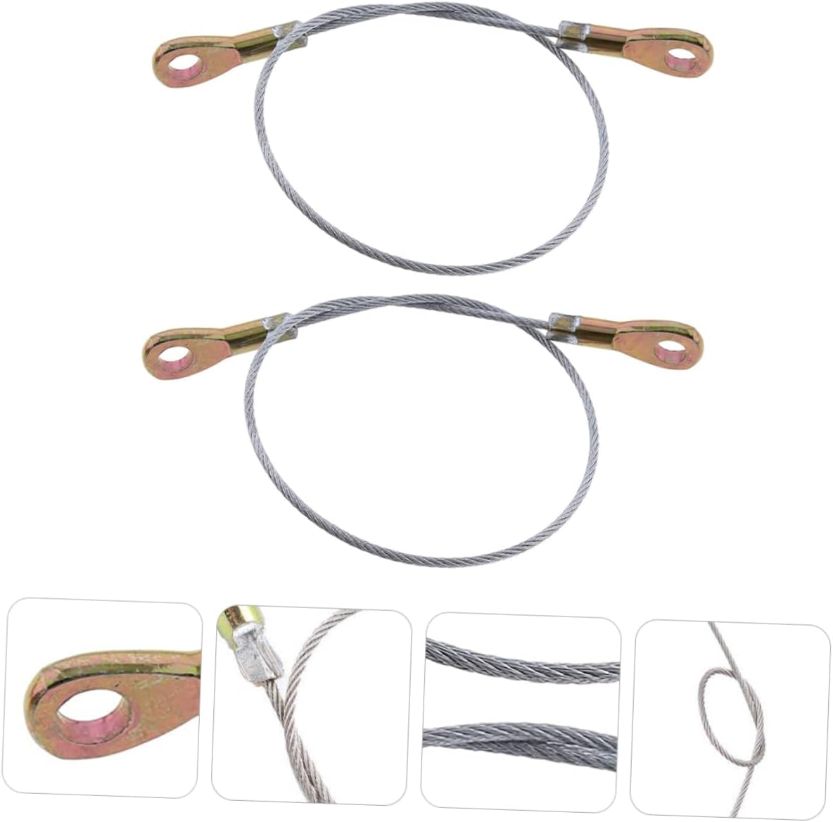 Mikinona Gate Support Cable Replacement for 2pcs Tailgate Cable Hook Easy Install Reliable