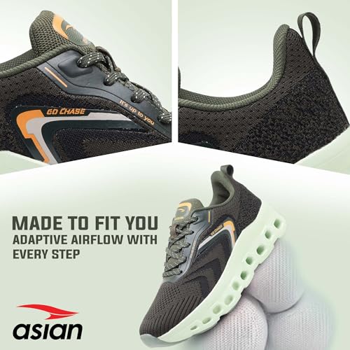 Image of ASIAN Powerplay-28 Running Shoes for Men | Memory Foam Lightweight Shoes with Air Coil Sole Technology | Ideal for Running, Training