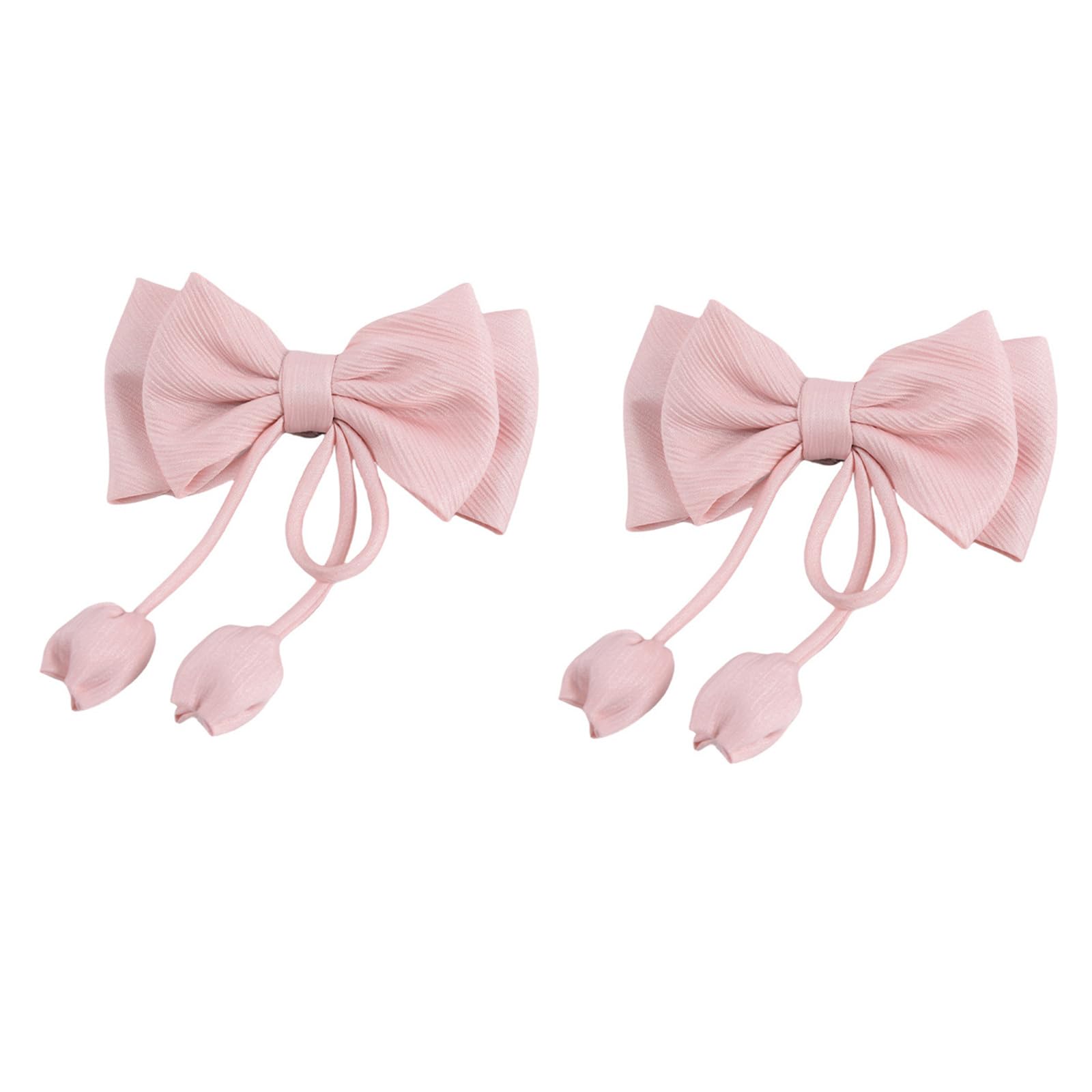 Wnxgnho D 2Pcs Romantics Curtain Clips Tiebacks Ecorative Rose Bowknot Window Rape Holdbacks With Buckles For Home Event Ecors Bowknot Curtain Tiebacks