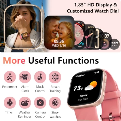 image for MorePro Health Fitness Tracker with 24/7 Heart Rate/Blood Pressure Mon