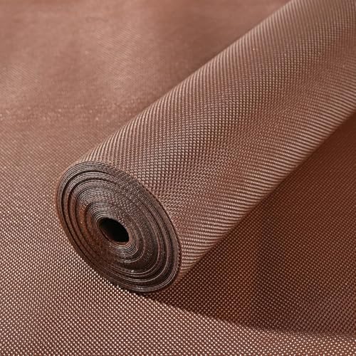 Image of Go Hooked EVA Anti-Slip Fridge Mat | Food Grade, Washable & Waterproof Shelf Liner | Non-Adhesive, Cuttable & Reusable Mat for Fridge, Drawer, Table & Kitchen Use - Brown (45cm x 5m)