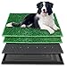 BRIAN & DANY Dog Grass Pad with Tray, Large Dog Litter Box with 2 Fake Pee Grasses - 20