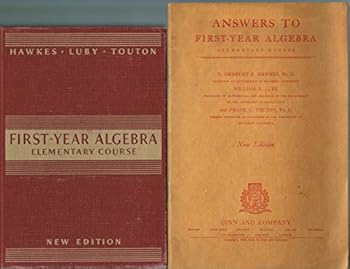 Hardcover First-Year Algebra Elementary Course Book