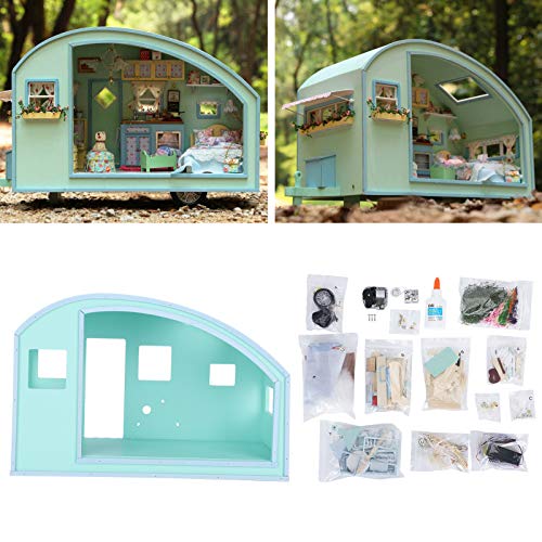 Tissting DIY Miniatur Puppen Haus Montieren Möbel Zimmer Kit Building Toy Handmade Craft Geschenk mit Leichter Musik – Bild 5