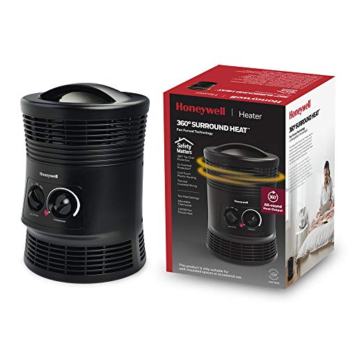 Honeywell 360° Surround Heat (calefactor envolvente, dos ajustes calor, termostato regulable,...