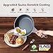 SENSARTE Nonstick Frying Pan Skillet, Swiss Granite Coating Omelette Pan, Healthy Stone Cookware Chef's Pan, PFOA Free (8/9.5/10/11/12.5 Inch) (8 Inch)