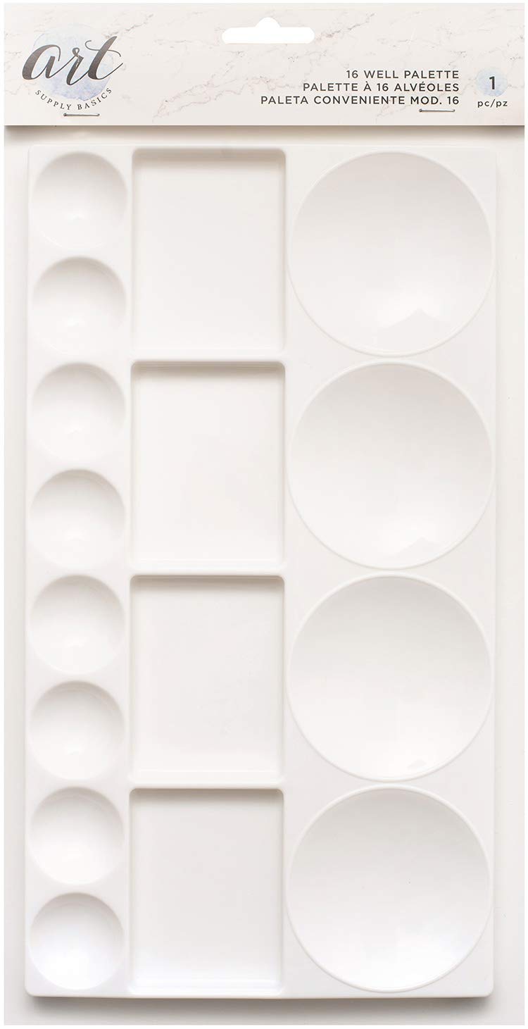 Palette en plastique 16 puits American Crafts pour ne plus mélanger les encres