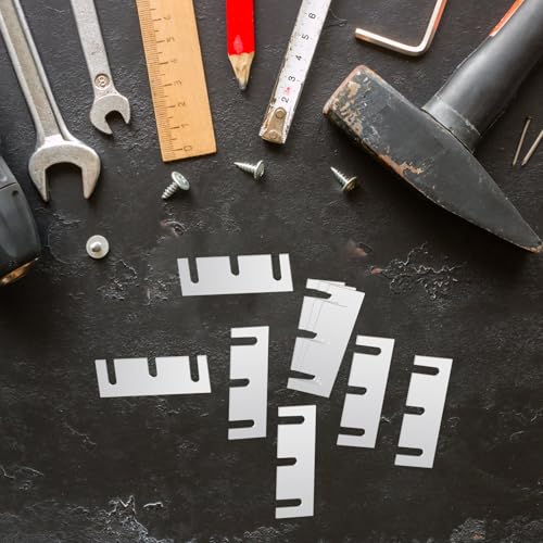Image of 10 PCS 304 Stainless Steel Hinge Shim, Door Hinge Spacer, Repair Kit Gap Filler Plate for Reinforcement of Hinged Door Panels and Home Improvement (3.5 Inch)
