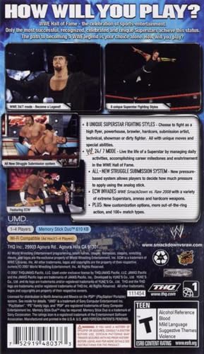 WWE SmackDown vs. Raw 2008 - Sony PSP image 4