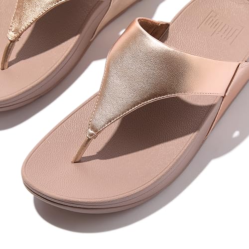 Image of FitFlop Women's Lulu Leather Toe-Post Thong Sandals