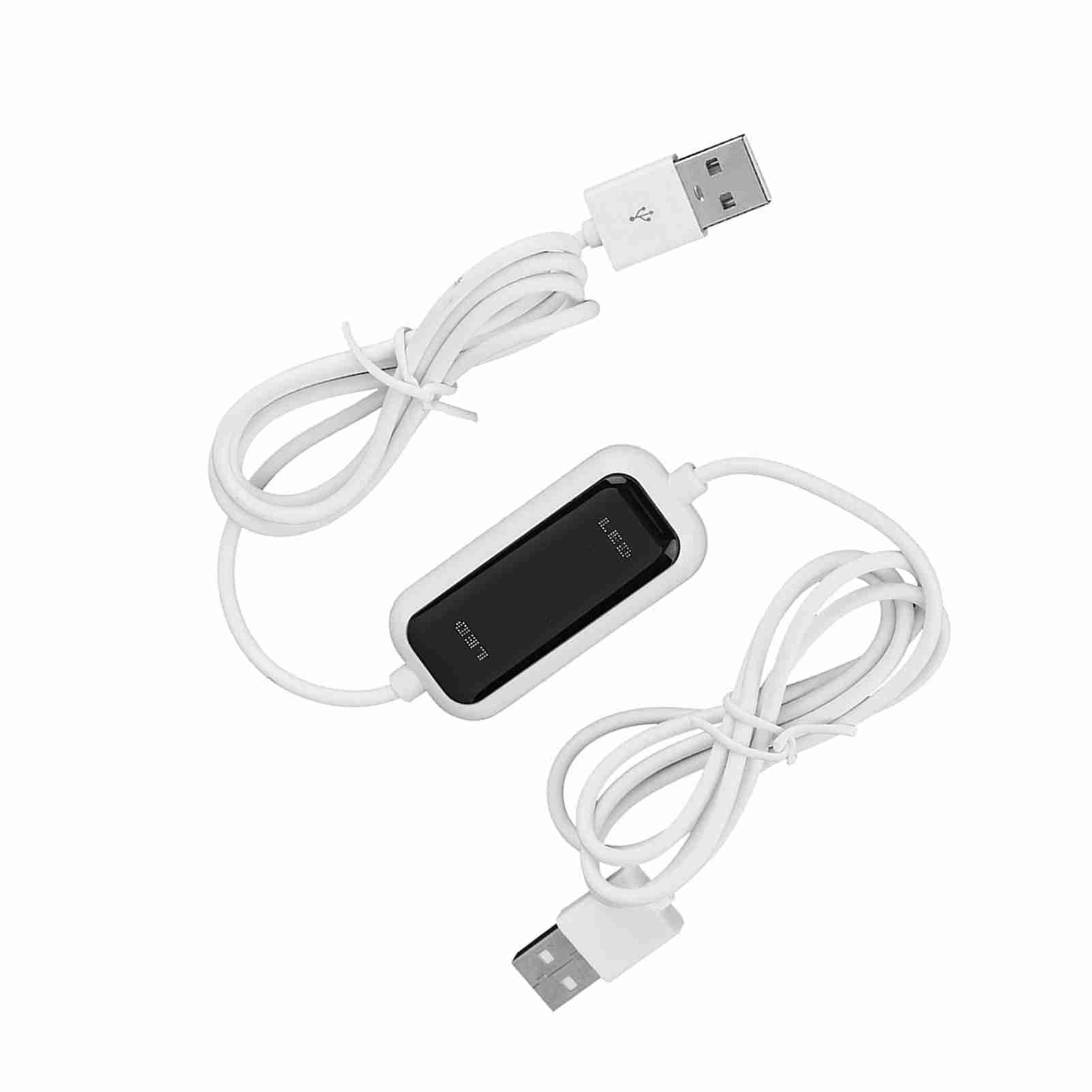 Sxhlseller USB Ad Alta velocità da PC a PC Sincronizzazione Online Collegamento Trasferimento File Dati Cavo Diretto Copia Facile tra 2 Computer con Esecuzione Automatica, Riconoscimento