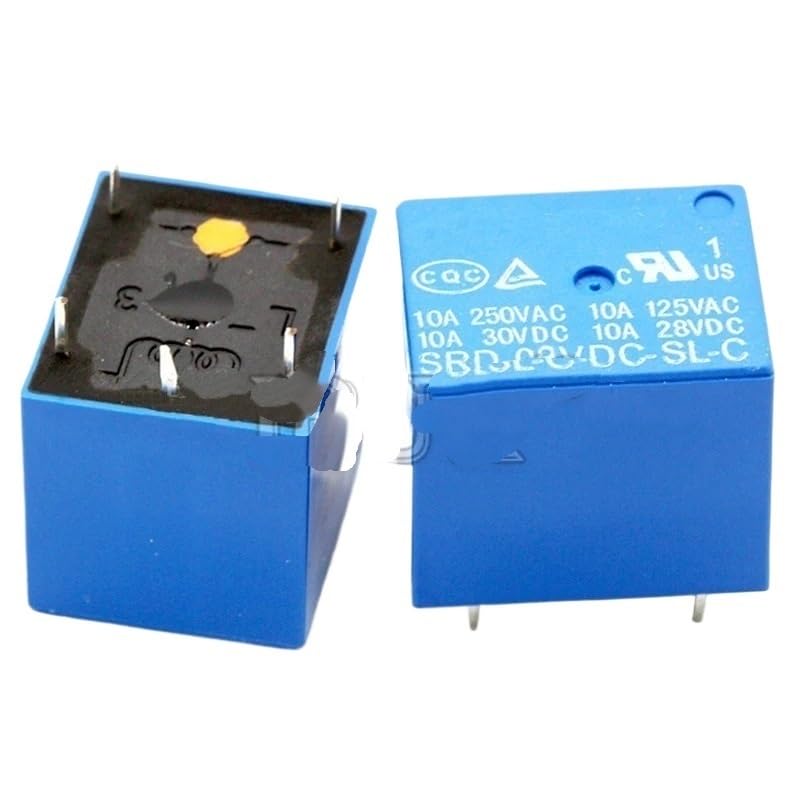 5PCS Relay SRD-03 05 09 06 24 12VDC-SL-C 5PINS 3V 5V 9V 6V 24V 12V SRD-03VDC-SL-C SRD-05VDC-SL-C SRD-09VDC-SL-C(9V)