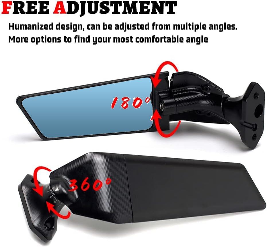 XINGWU PRO Rearview Mirrors Adjustable Stealth Mirror Anti-glare